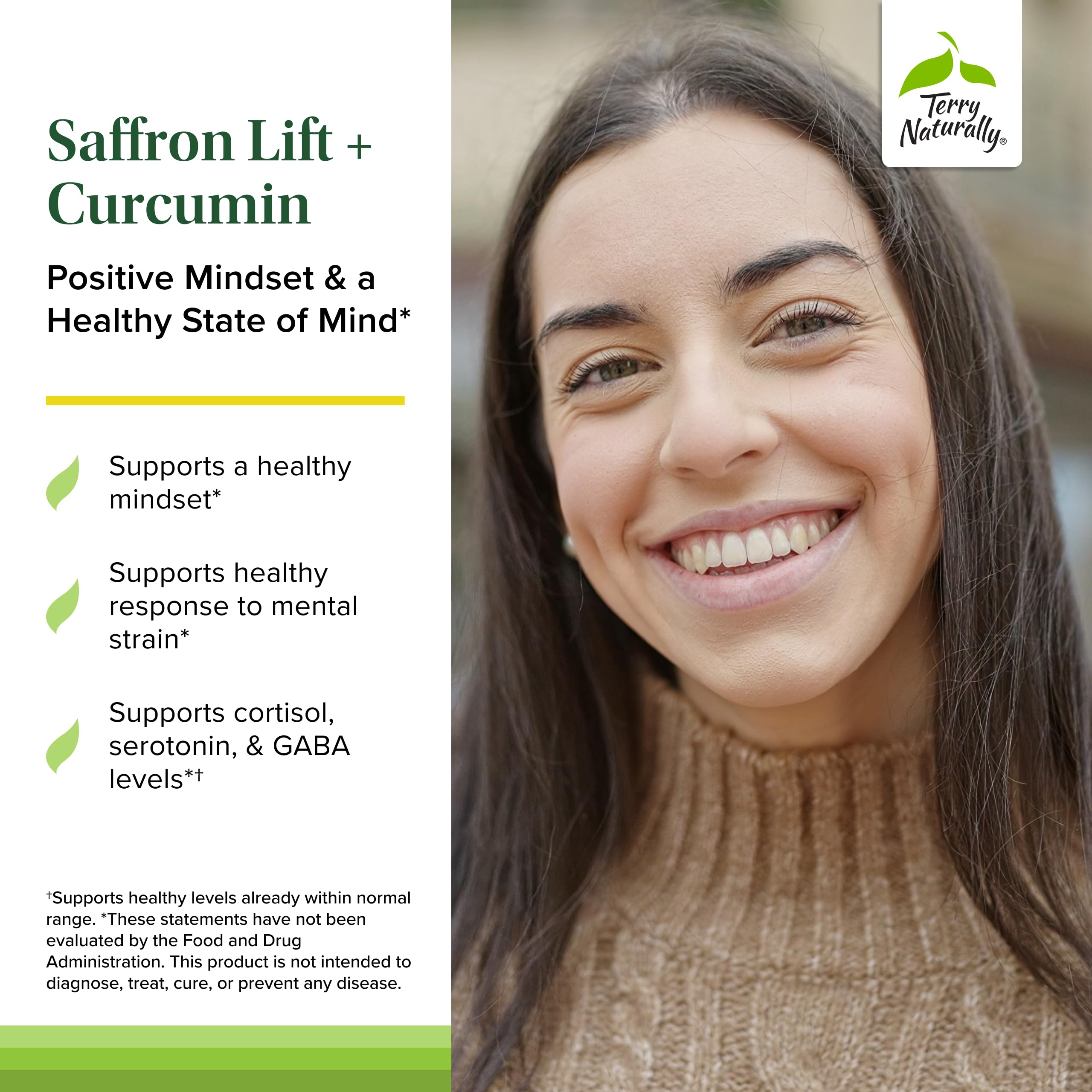 Terry Naturally Saffron Lift Curcumin Supplement packaging