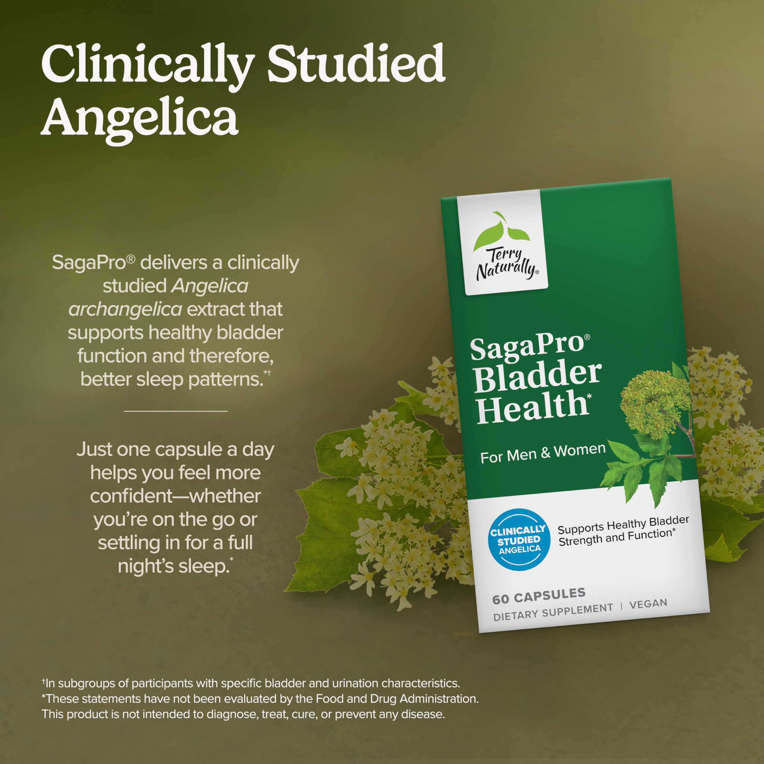 Terry Naturally Saw Palmetto Bladder Health Support 100mg capsules close-up