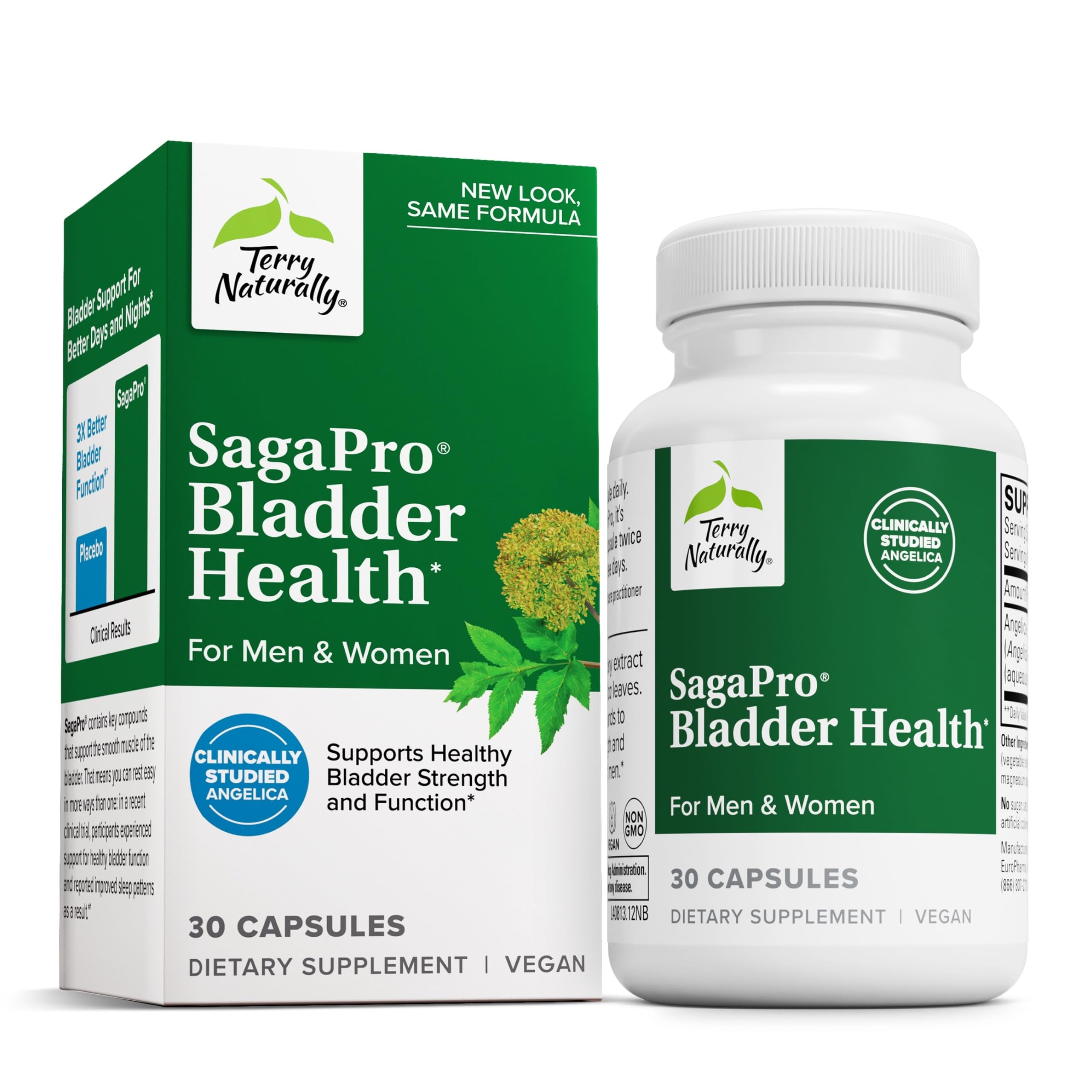 Terry Naturally Saw Palmetto supplement front view