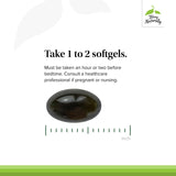 Terry Naturally Terrific Zzzz Sleep Supplement softgel with ingredients