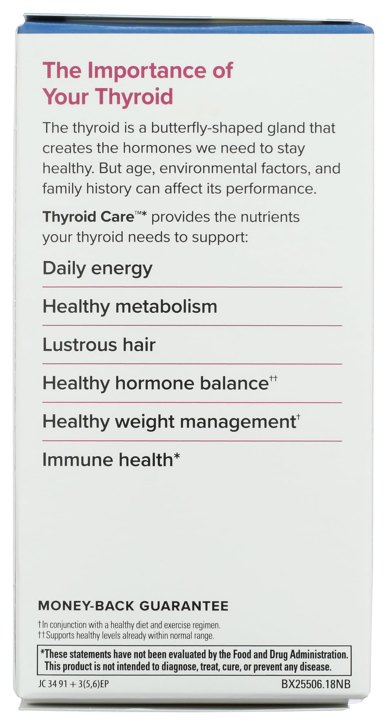 Terry Naturally Thyroid Care 500 mg capsules side view