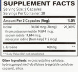 Terry Naturally Thyroid Care 500 mg capsules with ingredients list