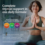 Terry Naturally Thyroid Extract Supplement 68g back view with ingredients