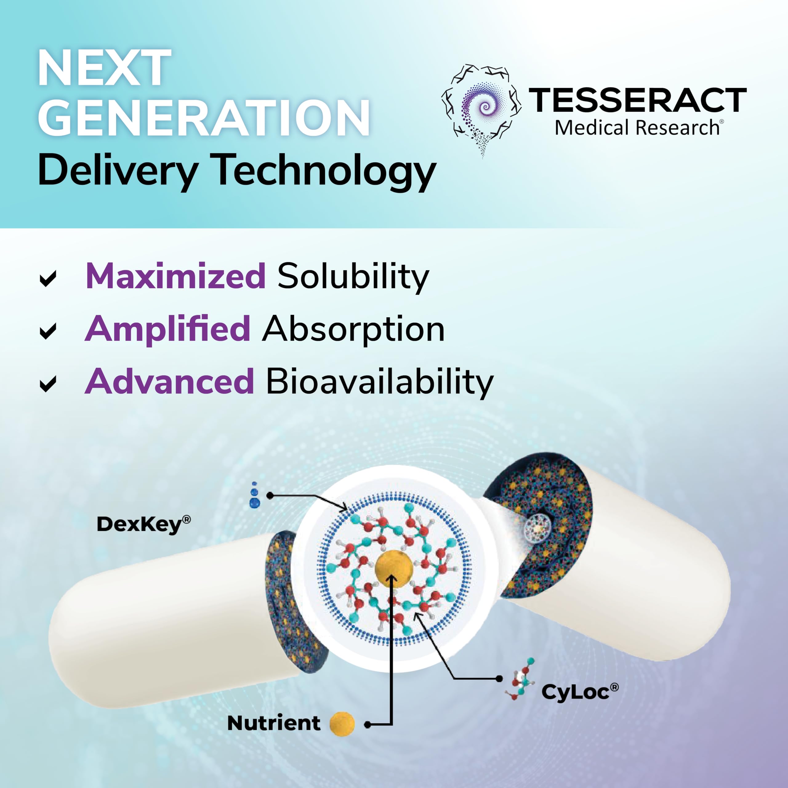 Tesseract AuRx packaging with a measuring scoop