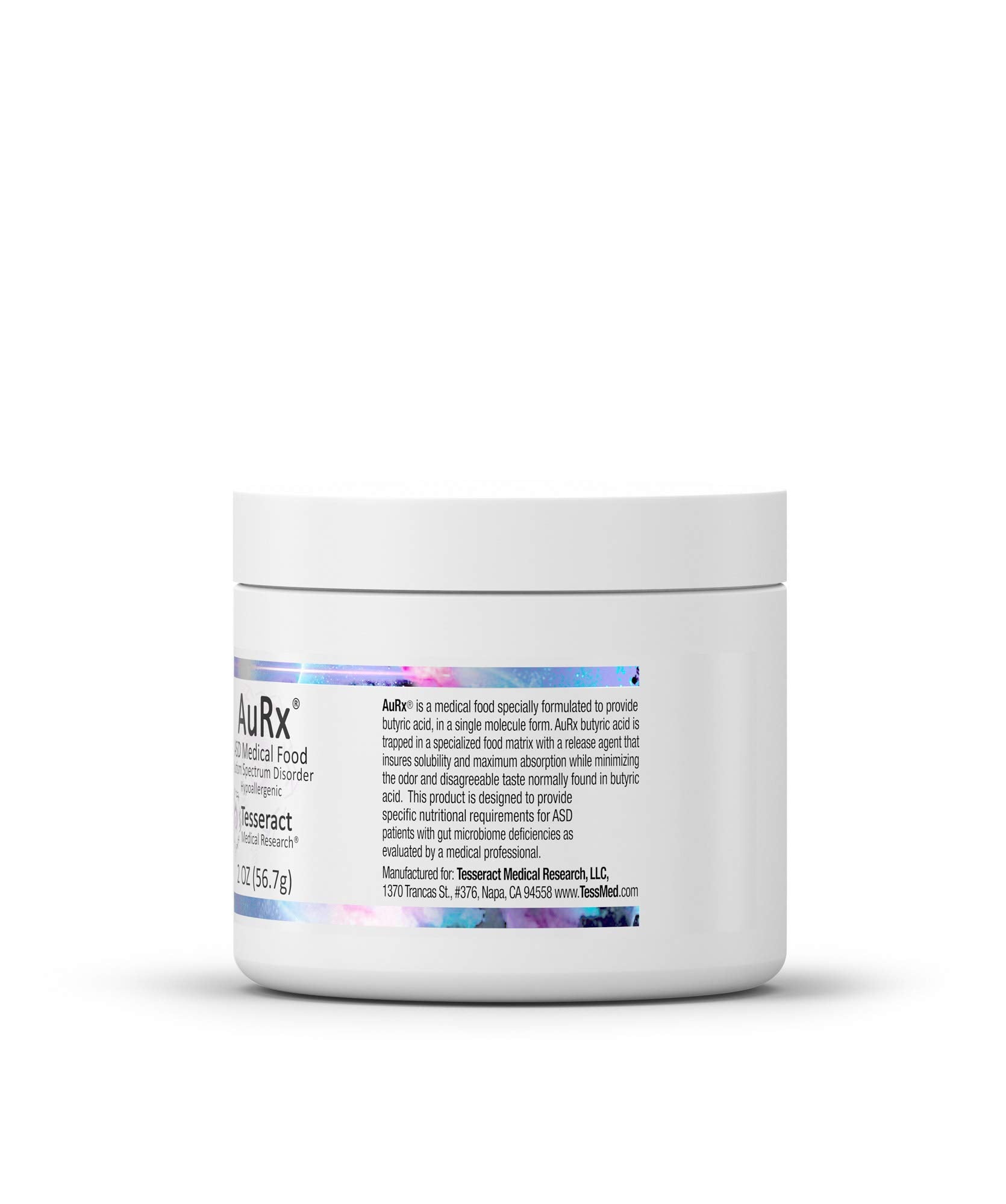 Tesseract AuRx product with a soft background