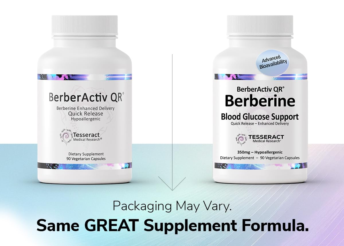 Tesseract Berberine Extract Supplement side view