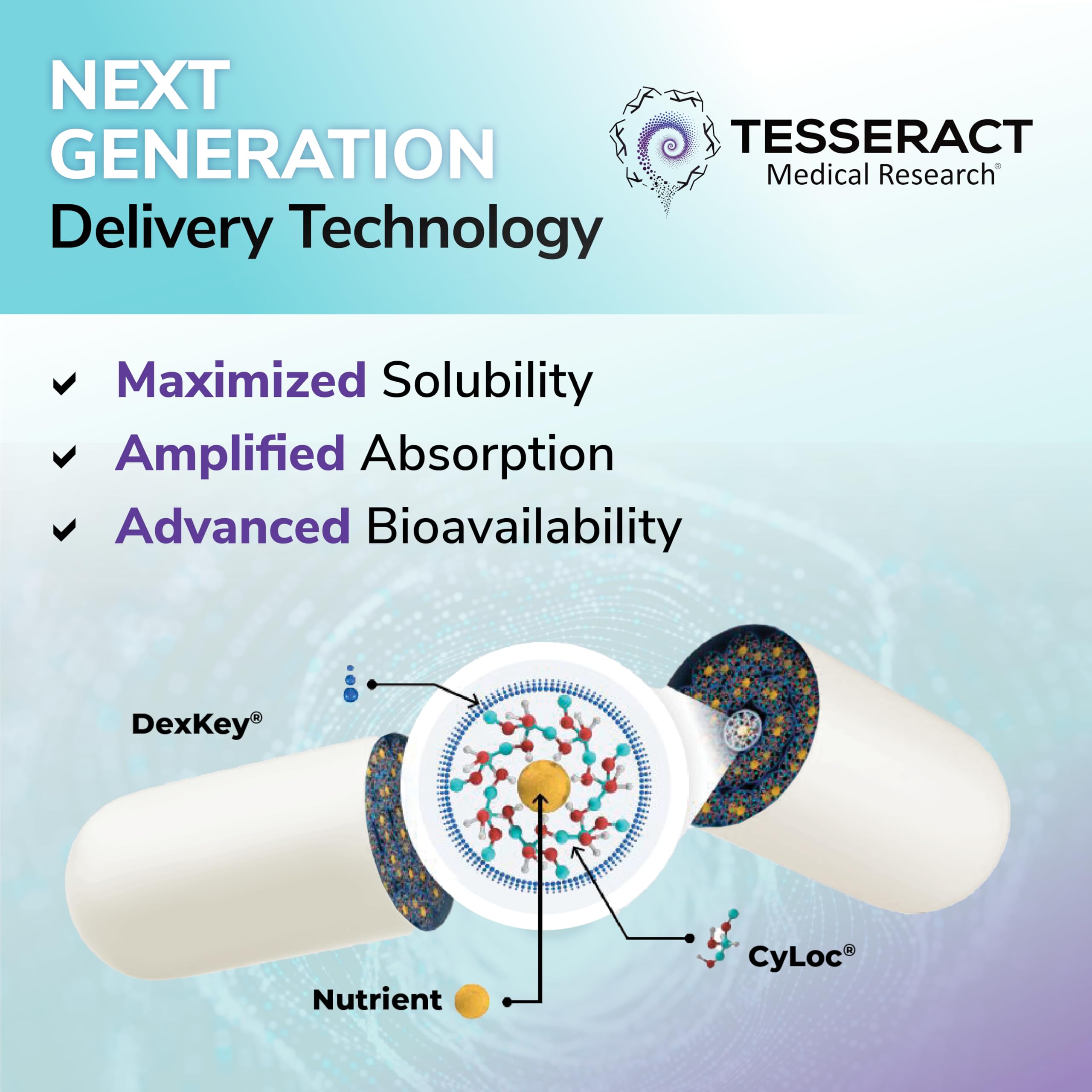 Tesseract Medical Research QuerciSorb SR supplement on a wooden table