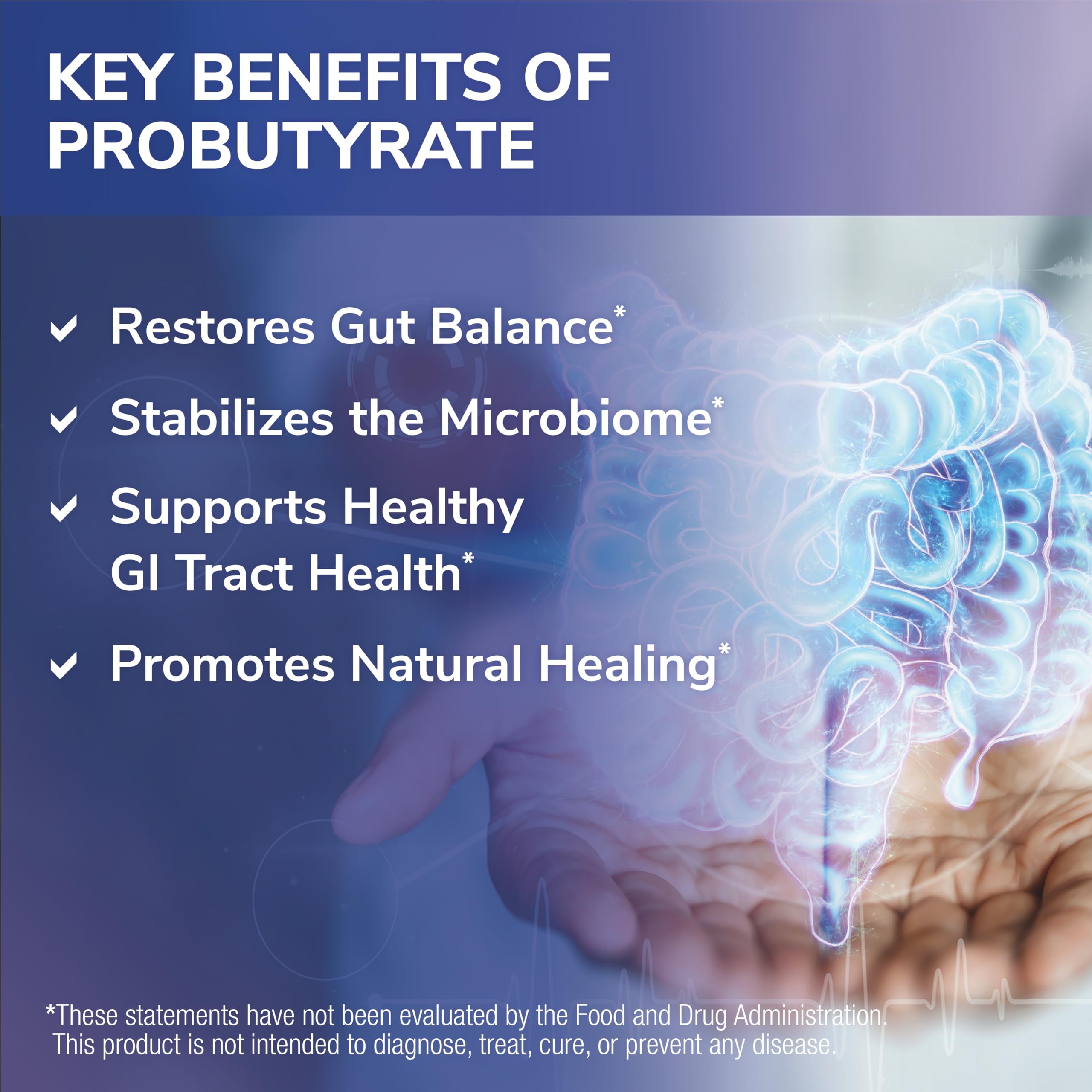 Tesseract ProButyrate supplement facts label