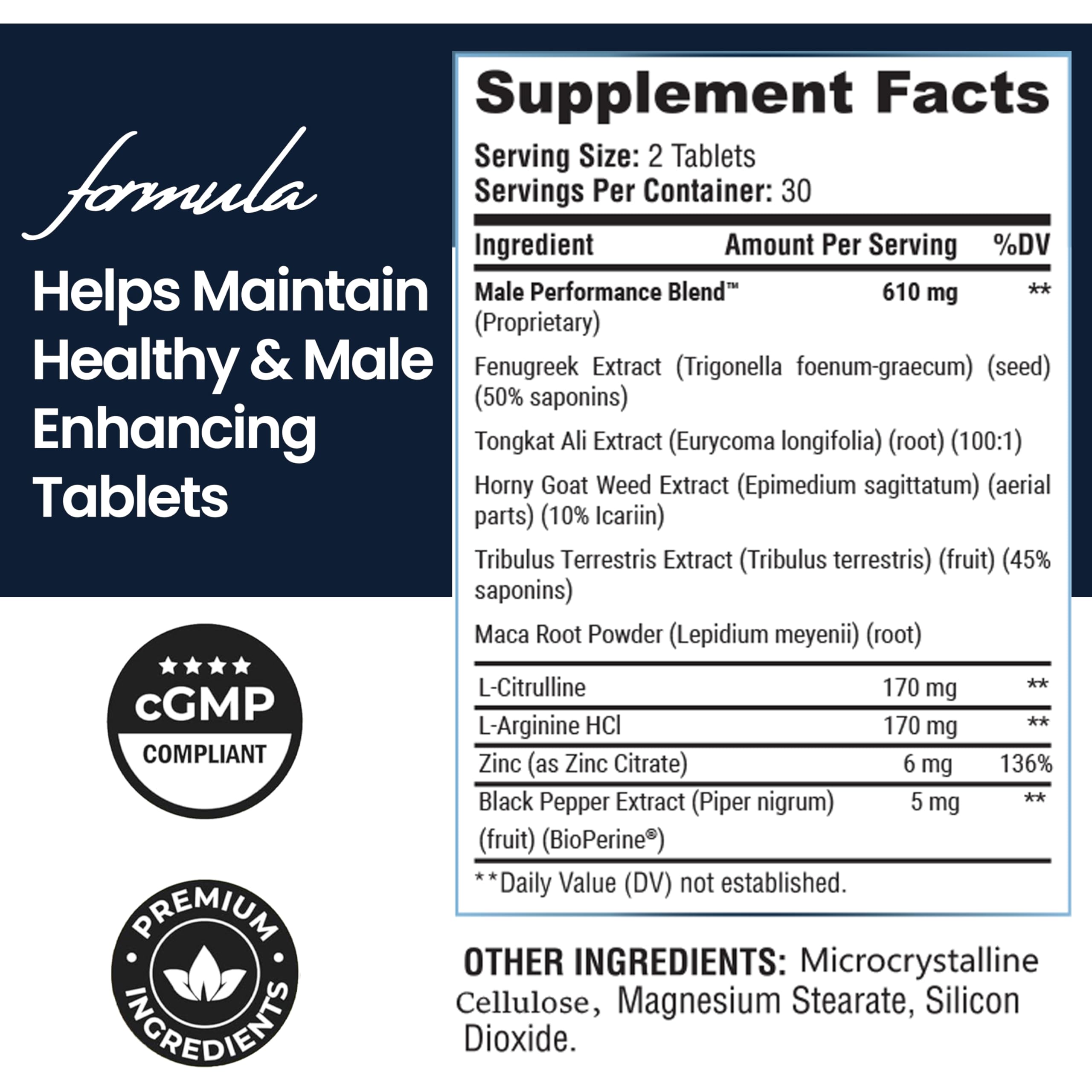 TESTO BIOGEN Male Performance Formula capsules with a measuring spoon