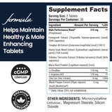 TESTO BIOGEN Male Performance Formula capsules with a measuring spoon