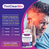 Tetyana Naturals Tinnitus Support Supplement bottle with product label