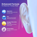 Tetyana Naturals Tinnitus Support Supplement ingredients list on packaging