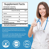 Tewuky Magnesium Glycinate Gummies 500mg close-up of gummies