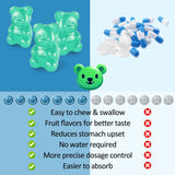 Tewuky Magnesium Glycinate Gummies 500mg on a wooden table