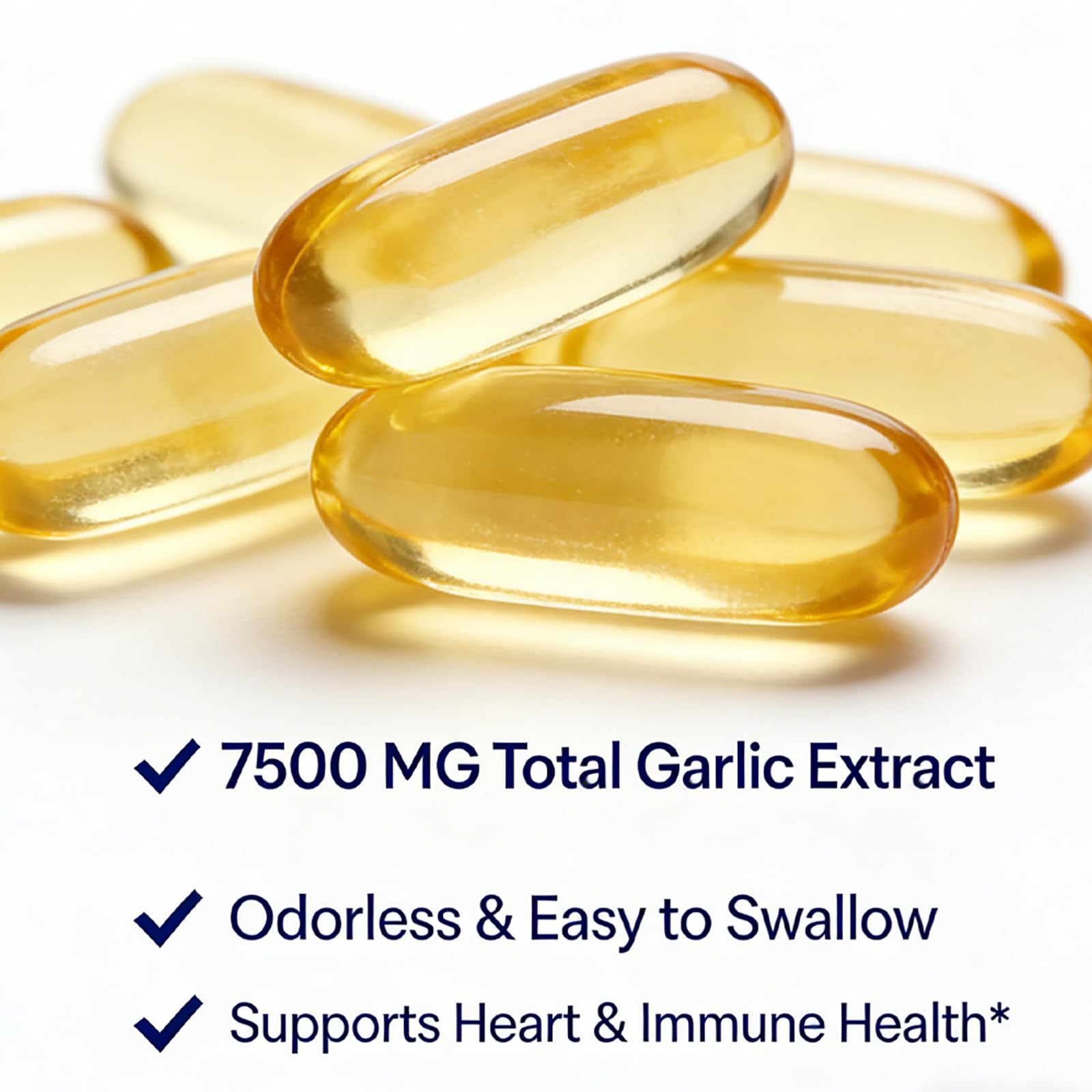 TEYAOE Odorless Aged Garlic Extract 500mg capsule close-up