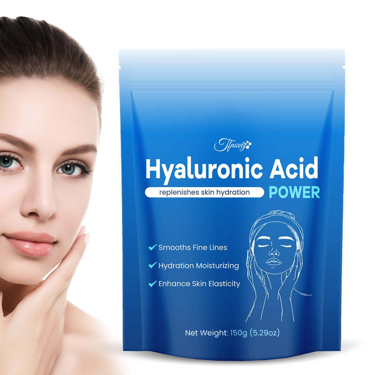 Tfnovg Hyaluronic Acid Powder 141g front view