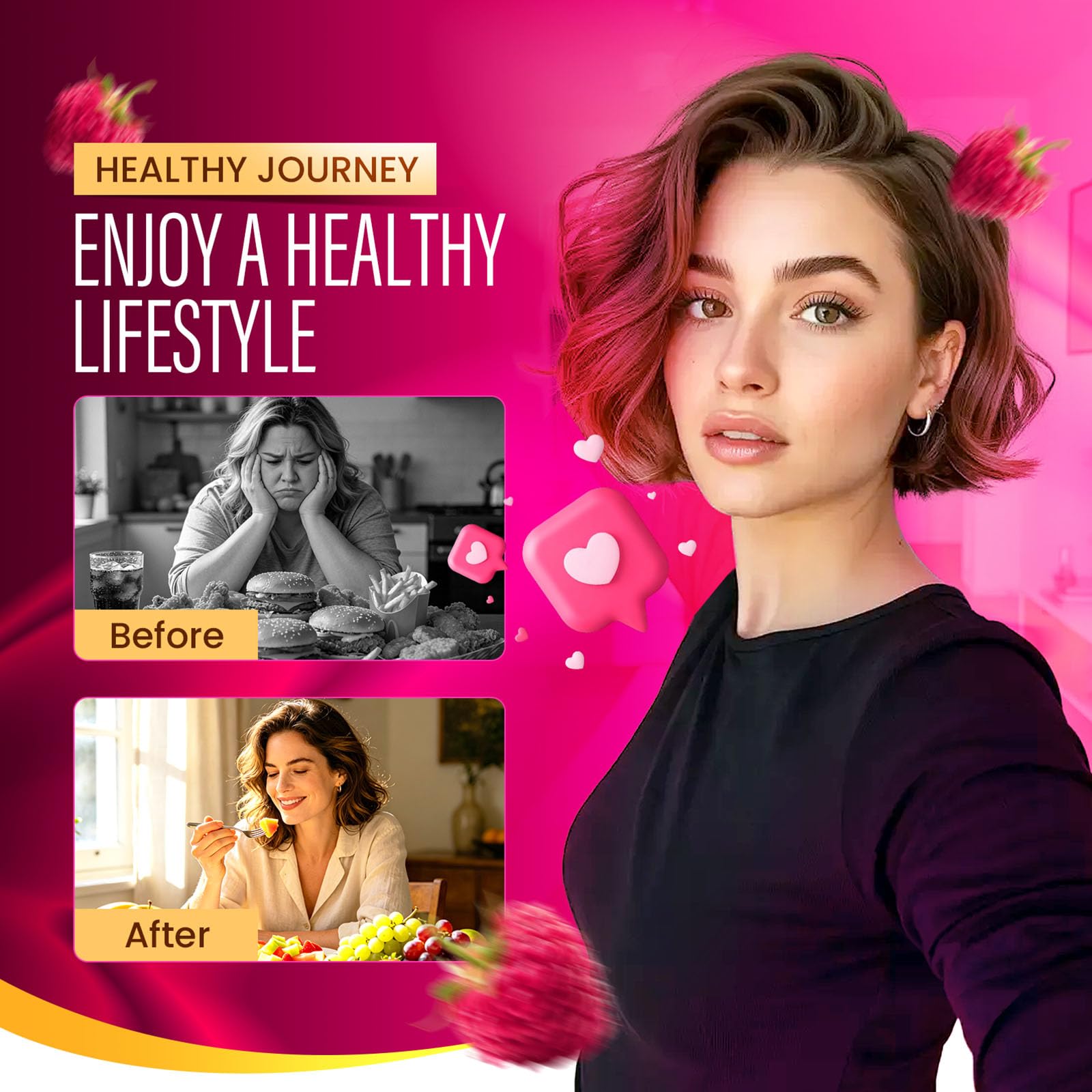 Tfnovg Plant-Based Cutting Drink Mix on a kitchen counter