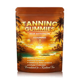 Tfnovg Tanning Gummies 100g front view with packaging
