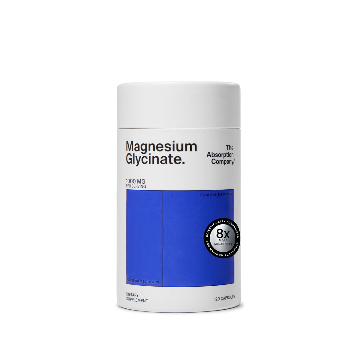 The Absorption Company Magnesium Glycinate 1000mg front view