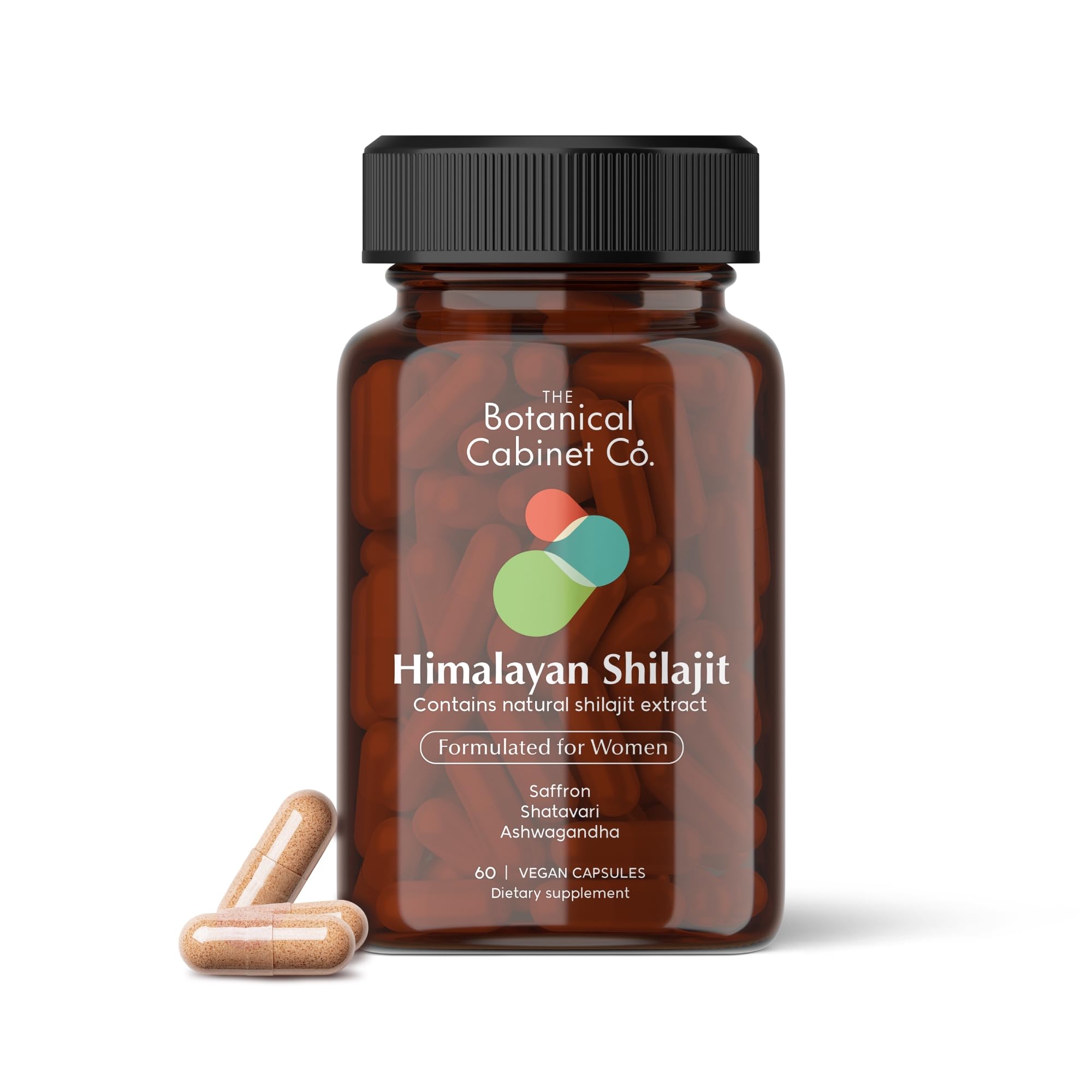 The Botanical Cabinet Co. Shilajit Capsules 800mg front view