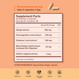 The Botanical Cabinet Co. Shilajit Capsules 800mg with lifestyle background