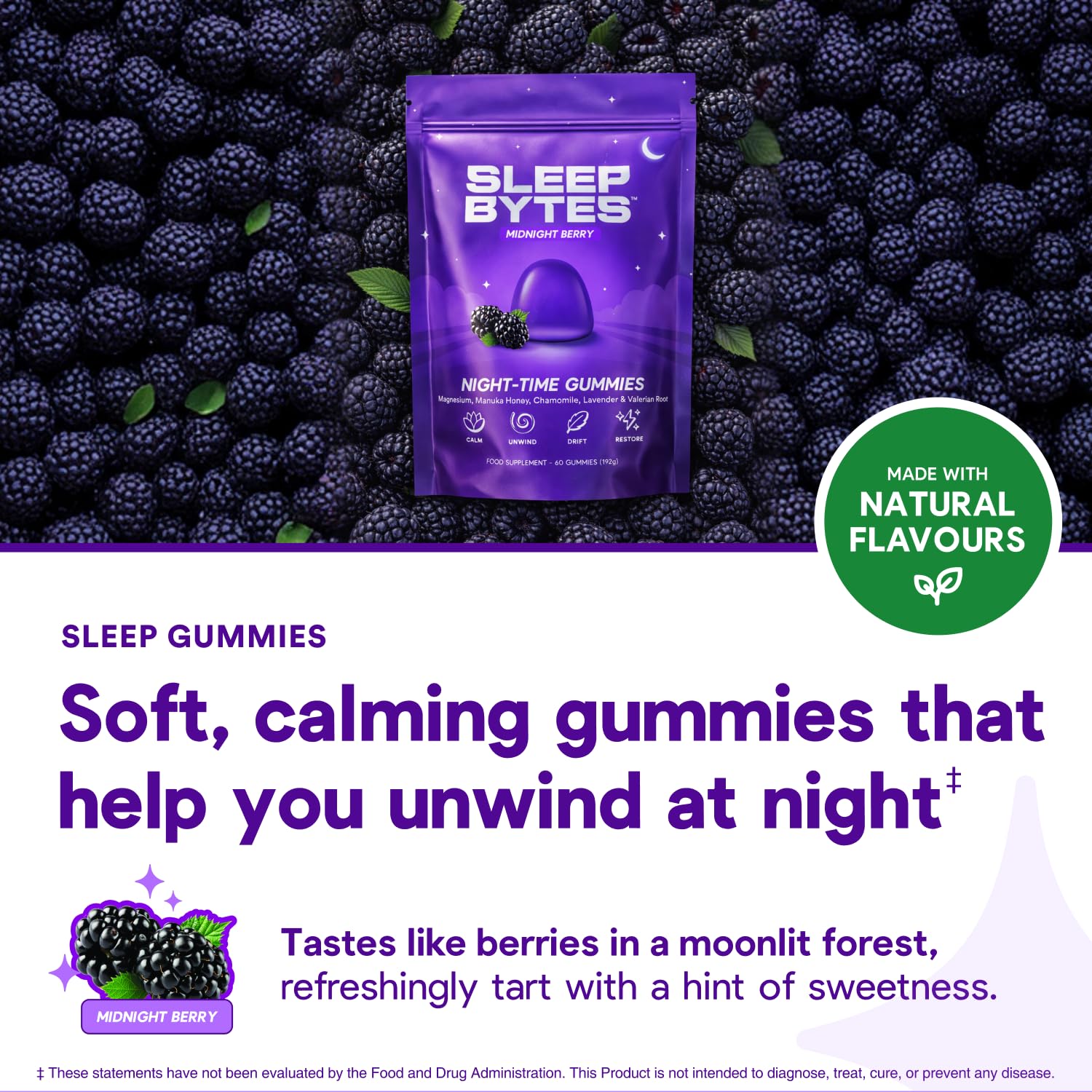 The Bytes Company Sleep Bytes Melatonin Gummies packaging