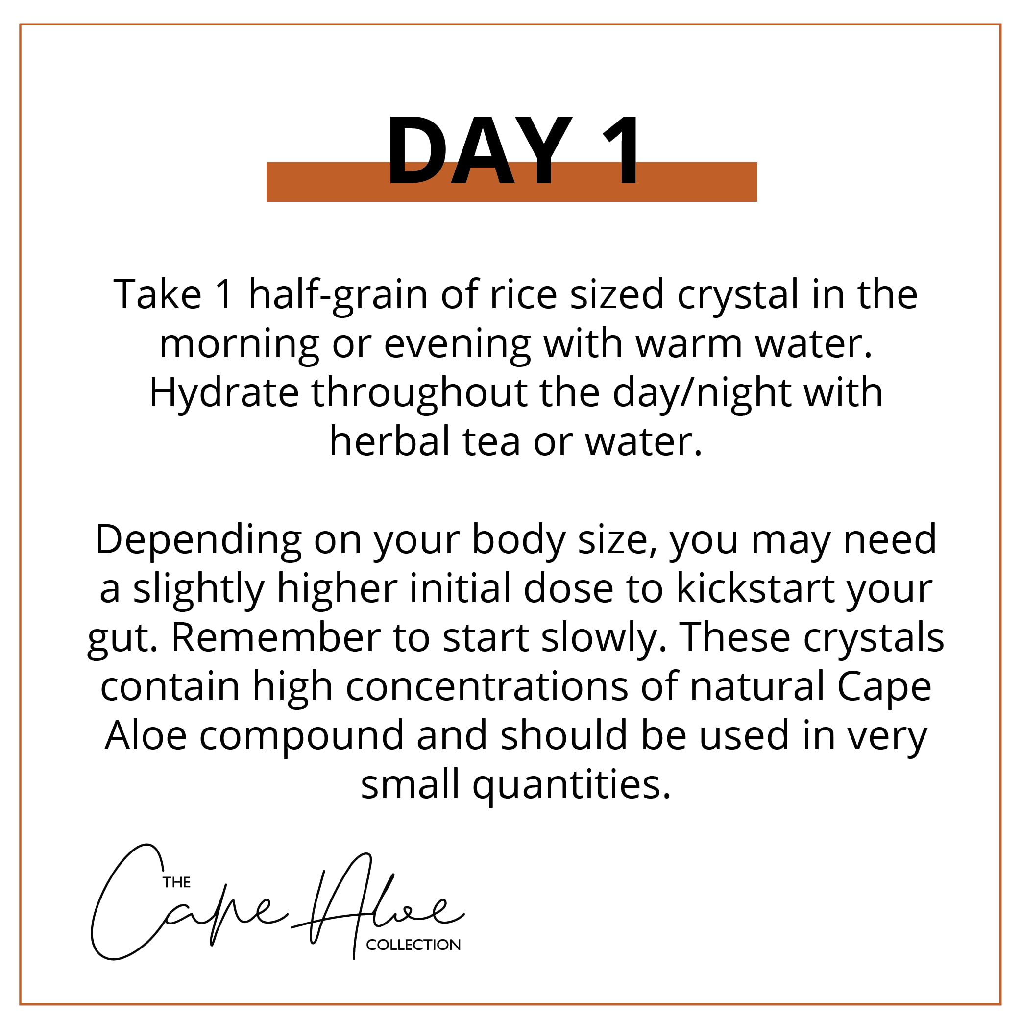 The Cape Aloe Collection Aloe Ferox Bitter Crystals side view packaging