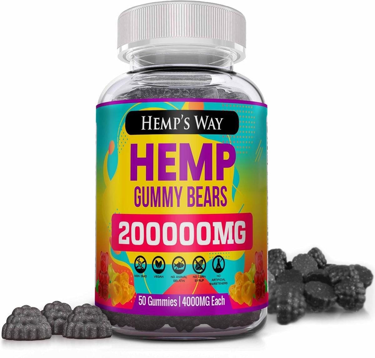 The CBD Project Hemp Gummies 30g front view