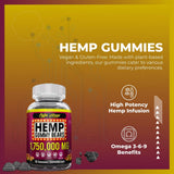 The CBD Project Hemp Gummies close-up of gummy texture