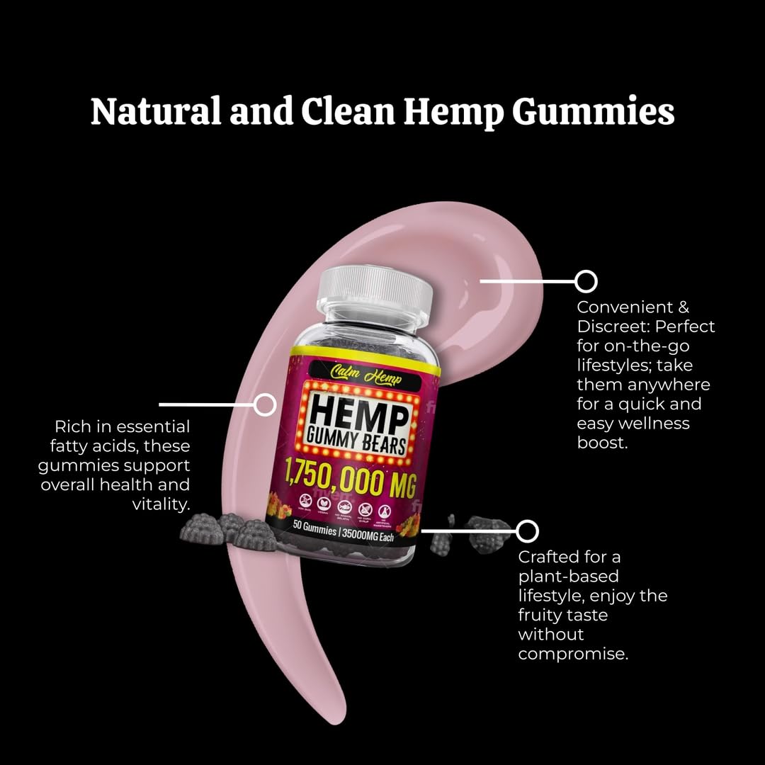 The CBD Project Hemp Gummies ingredients list on the bottle