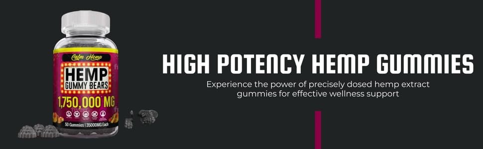 The CBD Project Hemp Gummies with a measuring spoon for serving