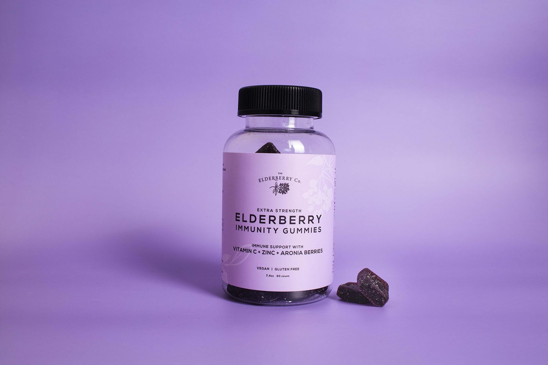 The Elderberry Co. Elderberry Gummies front view packaging