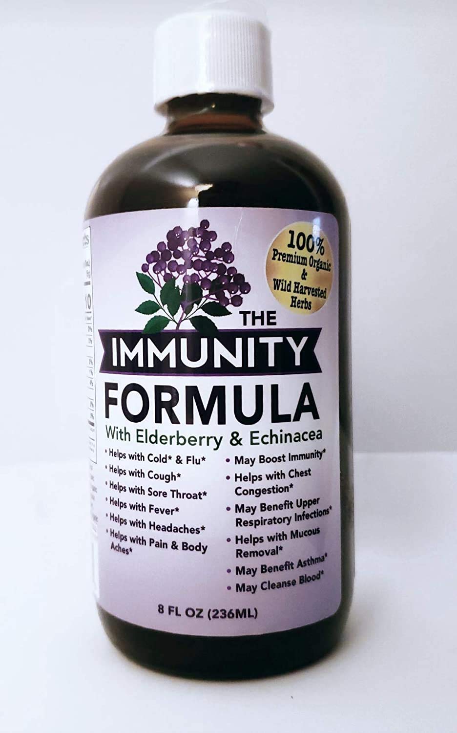 THE ELDERBERRY FORMULA daily wellness Formula Tonic 8oz pack of 2 bottles