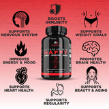 THE ENCLARE NUTRITION B-Complex Vitamin Supplement capsules on a table