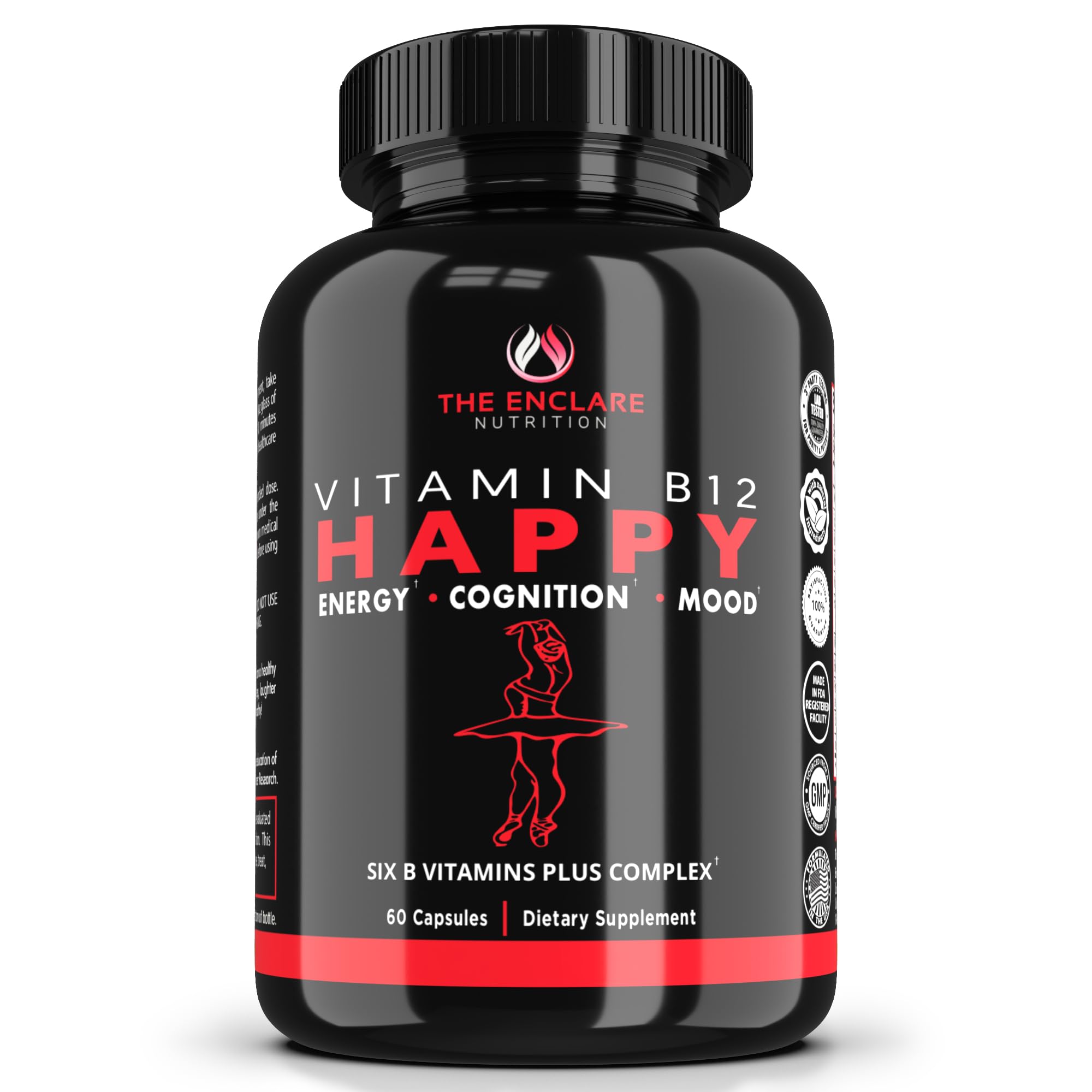 THE ENCLARE NUTRITION B-Complex Vitamin Supplement front view