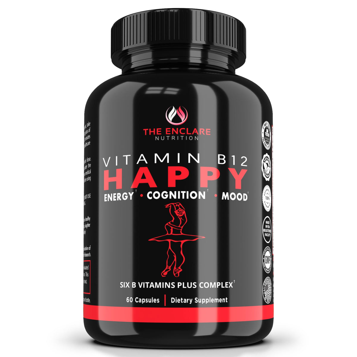 THE ENCLARE NUTRITION B-Complex Vitamin Supplement front view