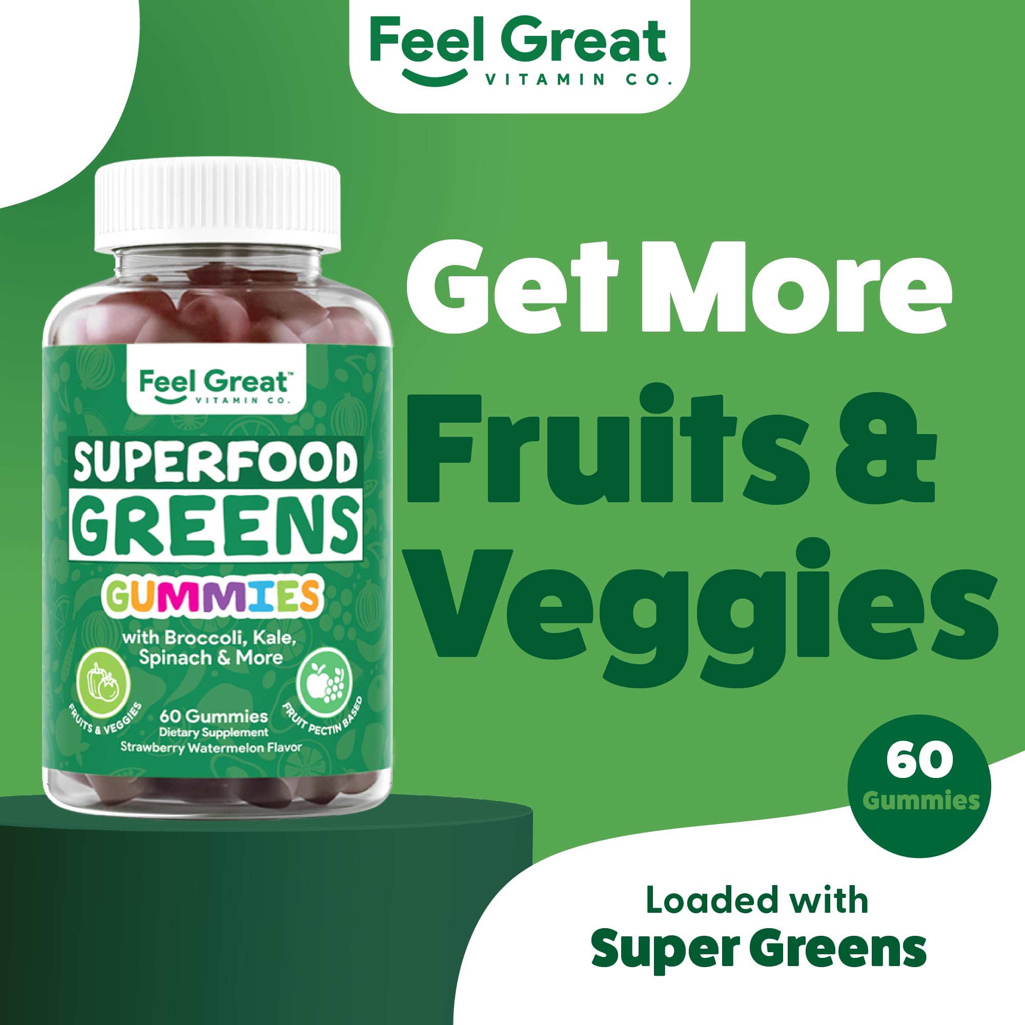 The Feel Great Vitamin Company elderberry gummies bottle side view