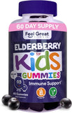 The Feel Great Vitamin Company Elderberry Gummies for Kids front view