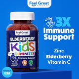 The Feel Great Vitamin Company Elderberry Gummies for Kids packaging