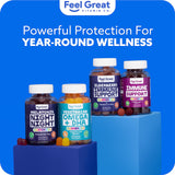 The Feel Great Vitamin Company Elderberry Gummies nutritional information on packaging