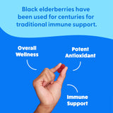 The Feel Great Vitamin Company Elderberry Gummies with Zinc and Vitamin C side view