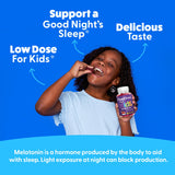 The Feel Great Vitamin Company Kids Melatonin Gummies 1mg Strawberry on a wooden table