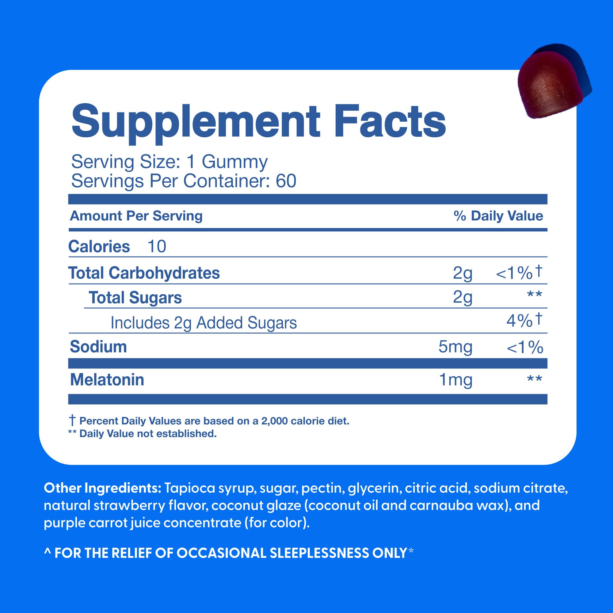 The Feel Great Vitamin Company Kids Melatonin Gummies 1mg Strawberry with a measuring spoon