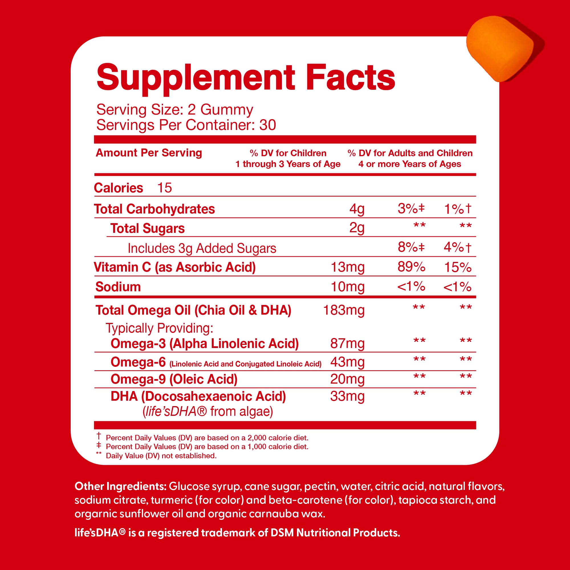 The Feel Great Vitamin Company Kids Omega 3 Gummies with fruits