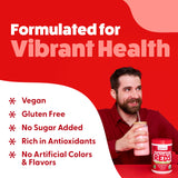 The Feel Great Vitamin Company Superfood Powder with fresh fruits and vegetables