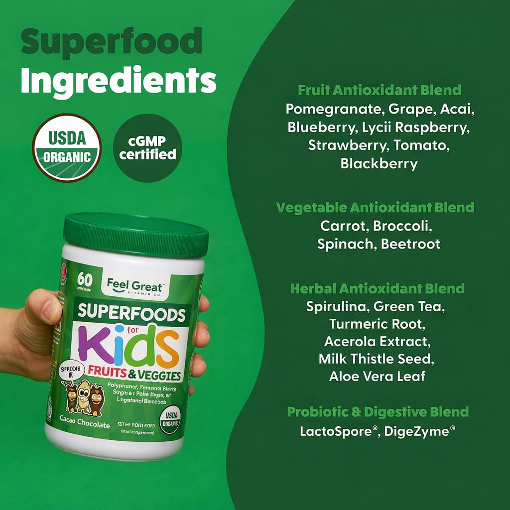 The Feel Great Vitamin Company Superhero Shake ingredients list