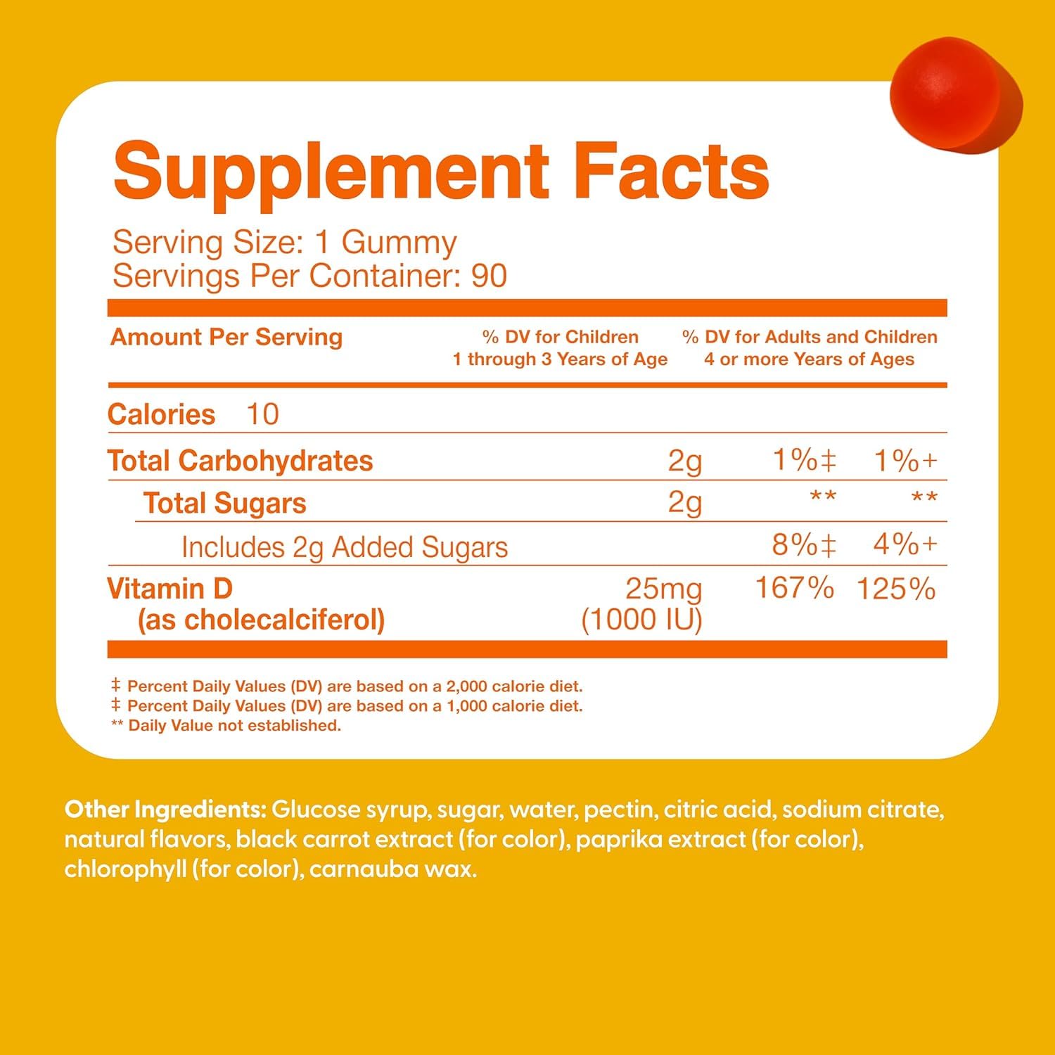 The Feel Great Vitamin Company Vitamin D3 Gummies for Kids on a kitchen table