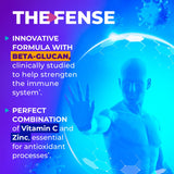 THE-FENSE daily wellness Support Supplement capsules close-up