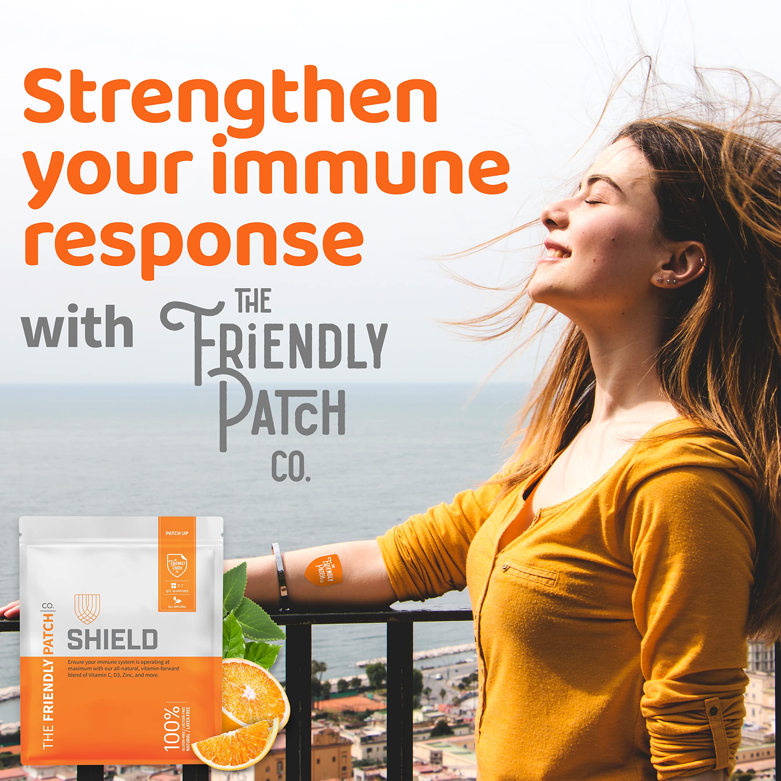 The Friendly Patch CO. daily wellness Patch on a flat surface