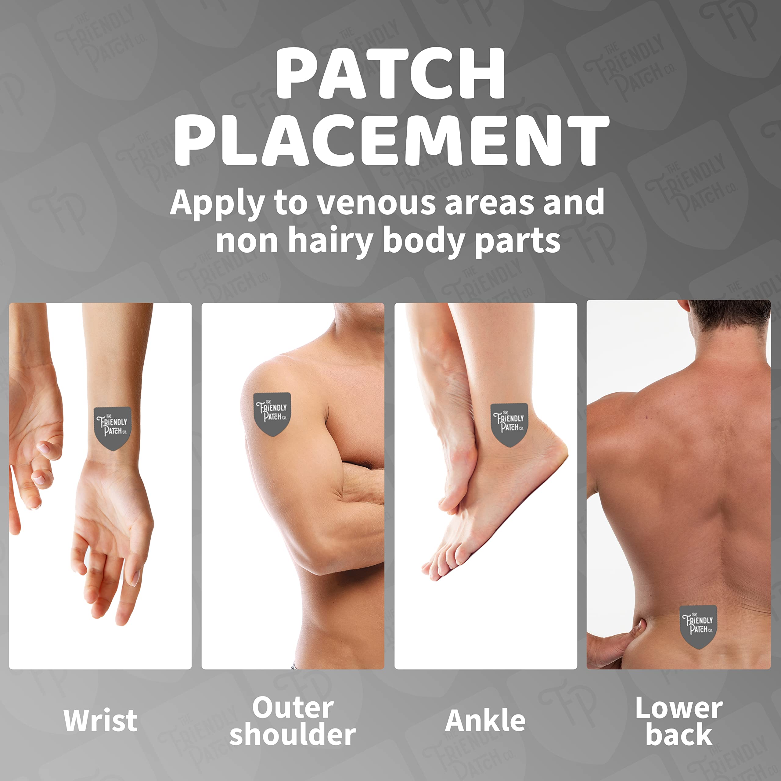 The Friendly Patch CO. Sleep Patches with a person preparing for bed